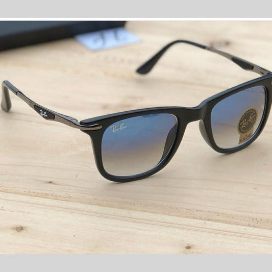 RAY-BAN New Addition Blue Shaded & Black 4287 Square Sunglass For Unisex