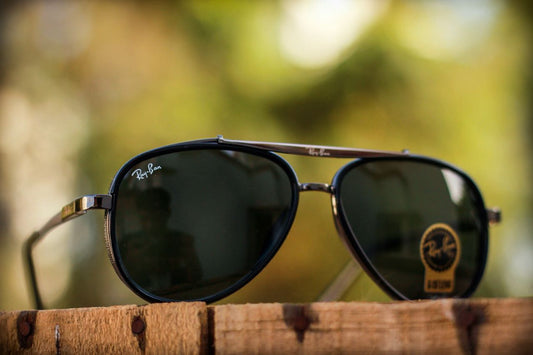 RAY-BAN Black & Black 4414 New Stylish Men Women A1+ Quality Latest Designer Hot Favorite Square Vintage Sunglasses ( RB-4414 Oval Side Cap Sunglass )