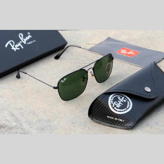 RAY-BAN New Attractive Green & Black 3136 Square Aviator Style Sunglass For Unisex