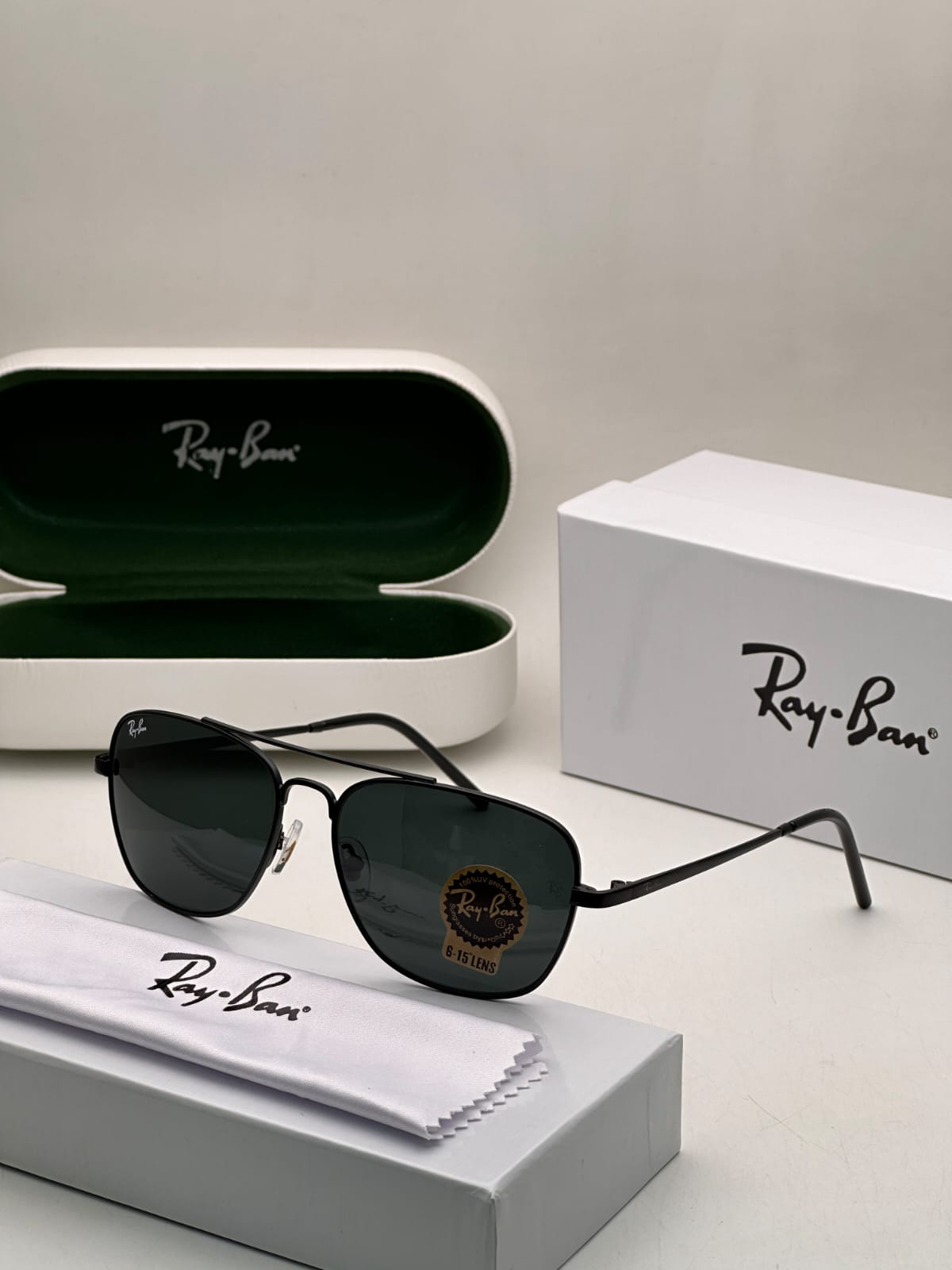 Ray-Ban Latest Fancy All Season Special RB Square Black Black 5664 Trending Hot Favorite Fashionable Sunglass For Unisex.