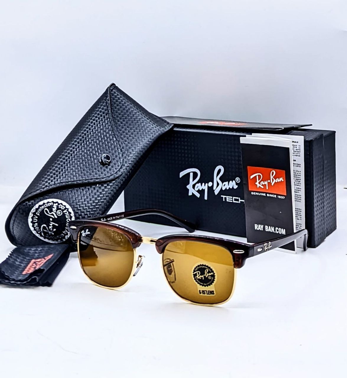 Latest Fancy All Season Special Ray Ban RB Club Master Trending Hot Favorite Fashionable Sunglass For Unisex.